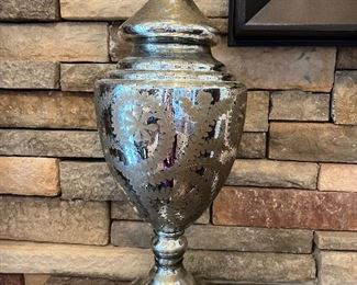 Mercury, glass, tall vase