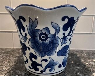 Blue and white pottery