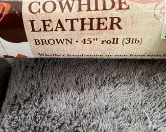 Brand new role of leather cowhide. Never opened or used.