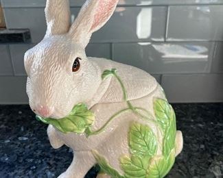 This is a vintage Fitz and Floyd super cute cookie jar. The box is still available with it as well