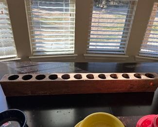 Vintage candle holder. It can be used for pens and pencils. Make up brushes, fake flowers, utensil holder. And so much more.