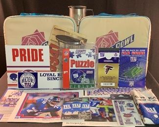 NY Giants memorabilia. Owners have been season ticket, hardcore Giants fans for over sixty years.