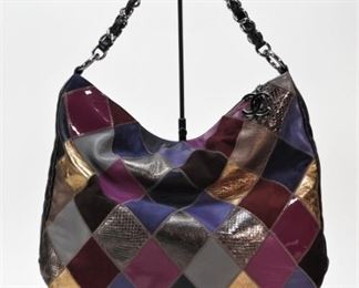 Chanel Multicolor Quilted Leather Tote Bag
