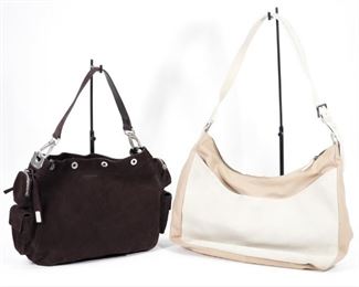 2PC Jil Sander Suede & Leather Bags