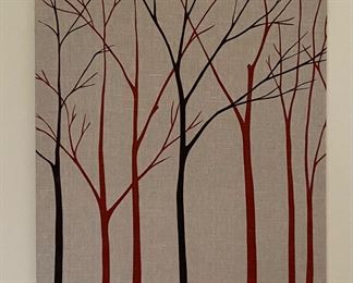 Vintage Marushka trees canvas art