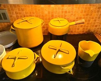 Dansk Kobenstyle yellow enamel cookware