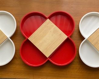 Dansk divided serving trays