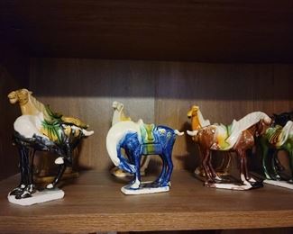Ceramic horse collection