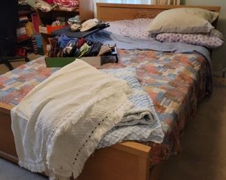 Mid-century modern full size bed