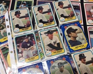 1978-1981 BASEBALL, ROBIN YOUNT, RICKEY HENDERSON, RON GUIDRY, GOOSE GOSSAGE, PAUL MOLITOR,