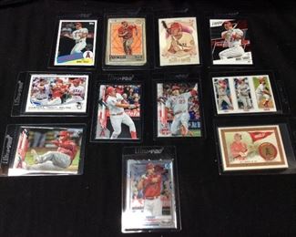 11 MLB FUTURE HALL OF FAMER MIKE TROUTTOPPS, A&G, PANINI