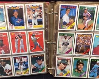 ALBUM OF 1980s-1990s BASEBALL CARDS,