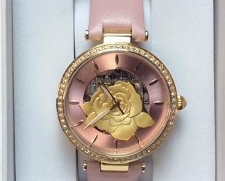 EMPRESS ANNE AUTOMATIC DIAL PINK BAND LADIES WATCH