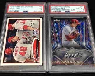 2012 TOPPS MIKE TROUT GRADED NM 7 & 2022 TOPPS

SHOHEI OHTANI NM MT 8