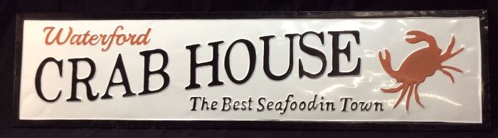 WATERFORD CRAB HOUSE SIGN