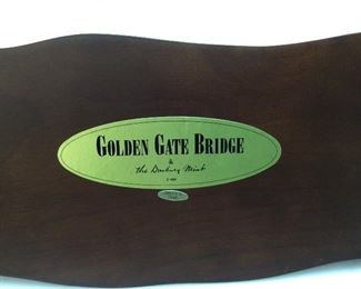 DANBURY MINT GOLDEN GATE BRIDGE