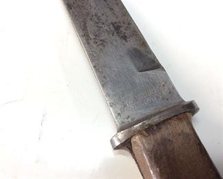 WWII E&F HORSTER SOLINGEN GERMAN TRENCH KNIFE WITH BOOT SCABBARD