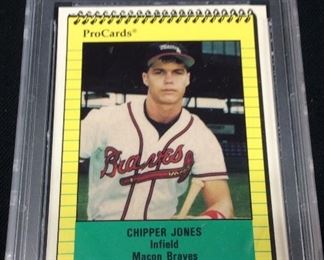 1991 CHIPPER JONES PROCARDS ROOKIE CARD GEM MINT 10