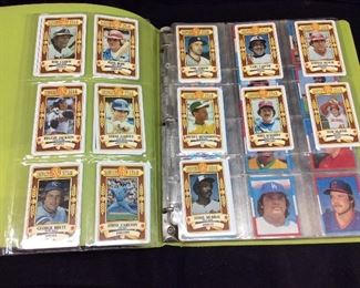 1982 TOPPS COMPLETE BASEBALL STICKERS, SUPERSTAR PLASTIC CARDS