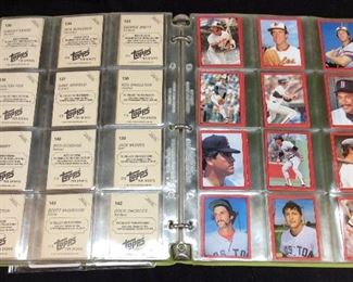 1982 TOPPS COMPLETE BASEBALL STICKERS, SUPERSTAR PLASTIC CARDS