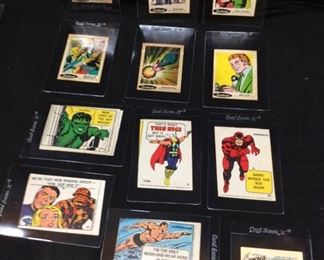 1978 SUNBEAM SUPER HERO CARDS & 1967 SUPER HERO CUTOUT CARDS