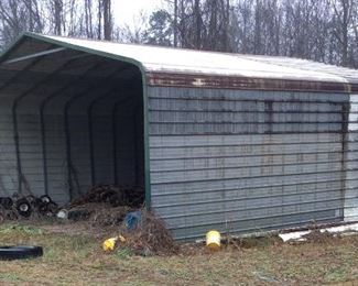 20’ by 30’ METAL STORAGE SHED