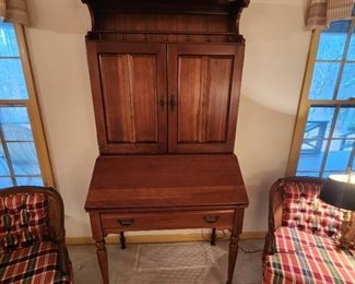 Amazing Vintage Writing Desk with Hutch