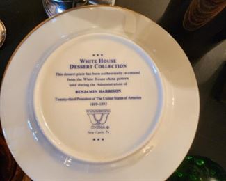 White House Dessert Collection Plates