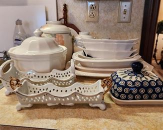 Soup tureen and Vintage dishes