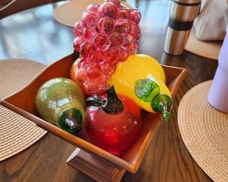 Vintage Glass Fruit
