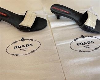 Prada Designer Shoes.  https://www.liveauctioneers.com/catalog/274244