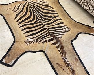 Zebra rug. https://www.liveauctioneers.com/catalog/274191