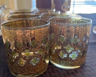 Set of 8 Valencia Glasses by Culver