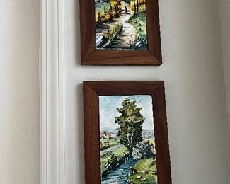 Framed Italian Tiles