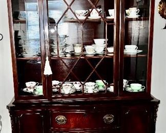 vintage Mahogany China Cabinet
Cup and Saucer collection