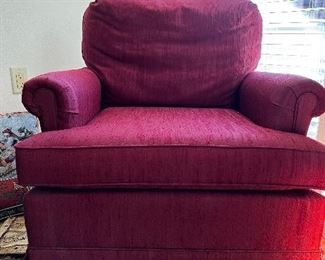 Burgundy Club Chair
