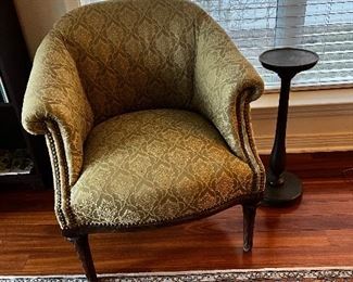 Olive vintage occasional chair