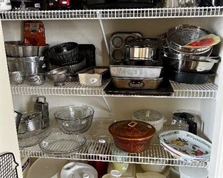 Appliances , tupperware and bake ware