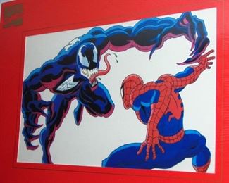 MARVEL SPIDER-MAN vs VENOM COMIC ART 
