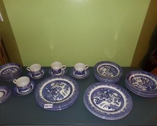 Churchill blue/white dishes