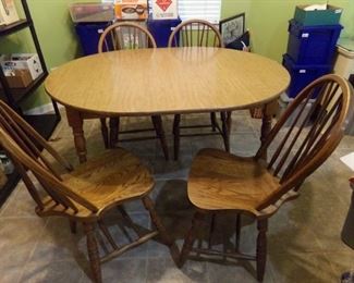 kitchen table with nice Windsor style chairs