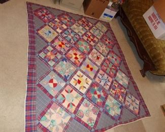 hand stitched quilt