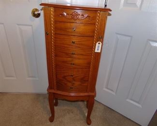 Worthington standing jewelry armoire