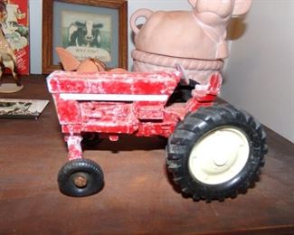 Vtg International Harvester toy metal tractor