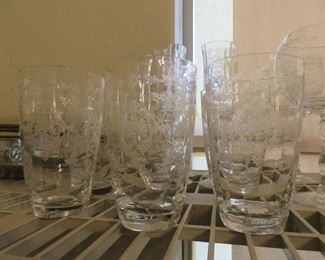 Vintage Fostoria Crystal Navarre Glassware