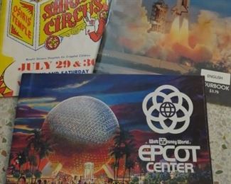 Shrine Circus, Kennedy Space Center & Walt Disney World Epcot Center Brochures