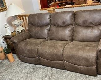Just over 1 year old La Z Boy Sofa recliner wall hugger. EXCELLENT!