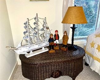 Wicker Table-$75- L-39", W- 22", H-17"