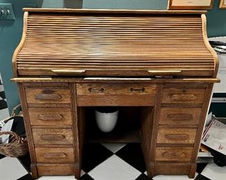 Roll Top Desk- $350 L-24", W-48", H-45"