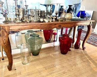 Oak Table- $125 W-18", L-62.5" H-25.5"